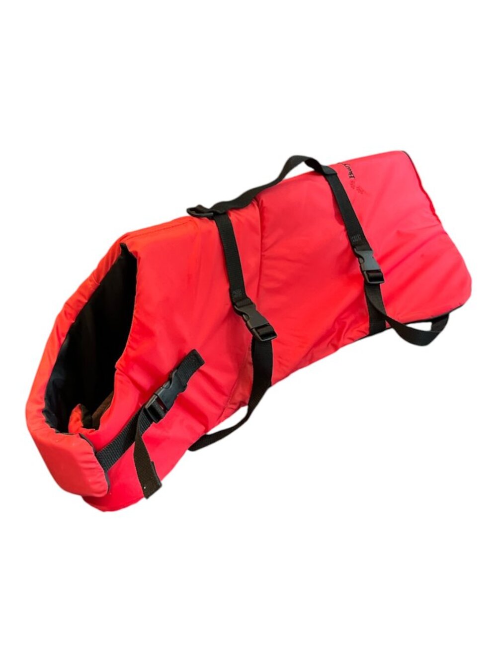 PET Life Jacket Size XL Buoy o Boy Red with Black Straps